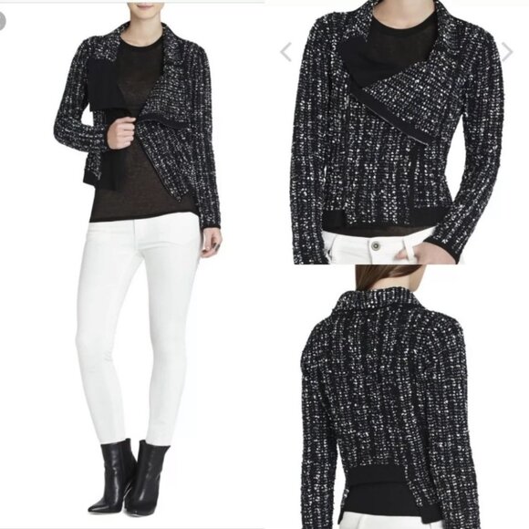 Vintage BCBGMaxazria Reeve Moto Cardigan Jacket (size S) - Picture 16 of 16